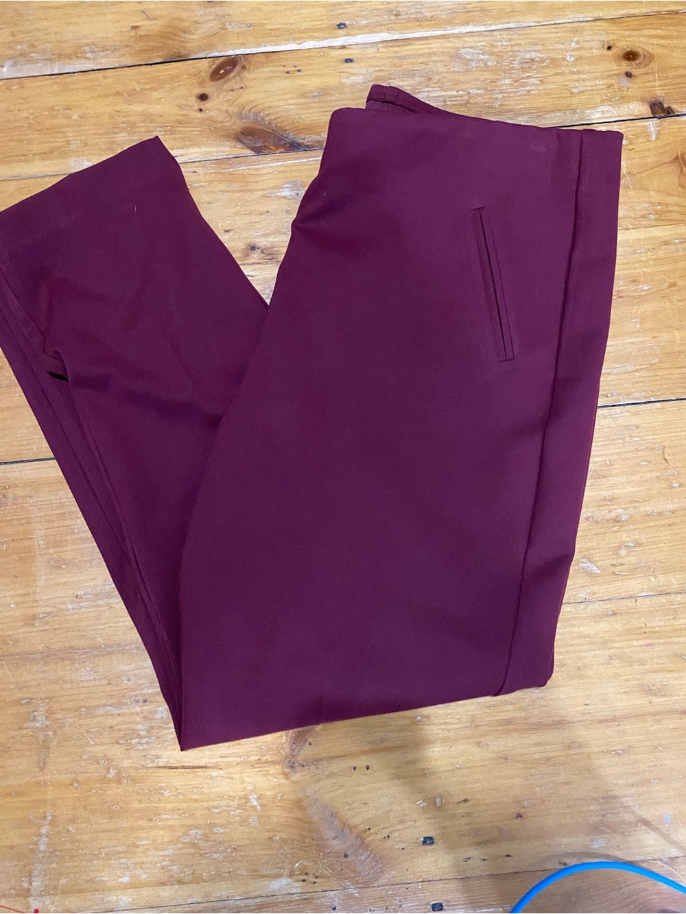Chico’s Pull On Knit Pants size 3 cranberry great condition